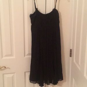 Black silk dress